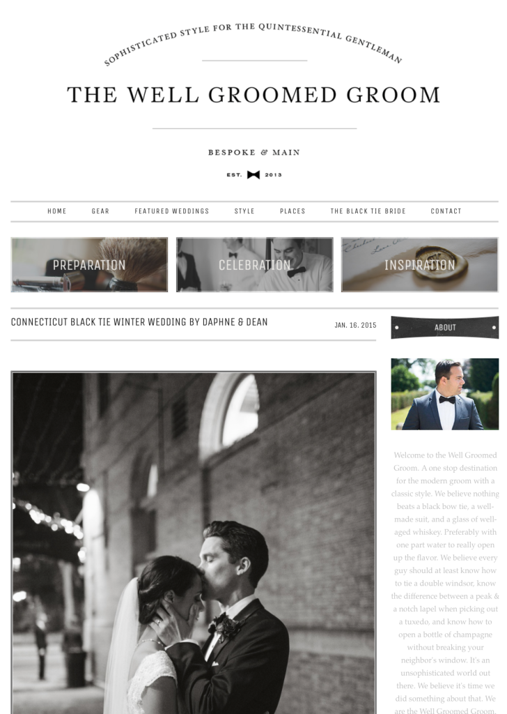 Daphne and Dean Photography, Union League Cafe wedding featured on the Well Groomed Groom