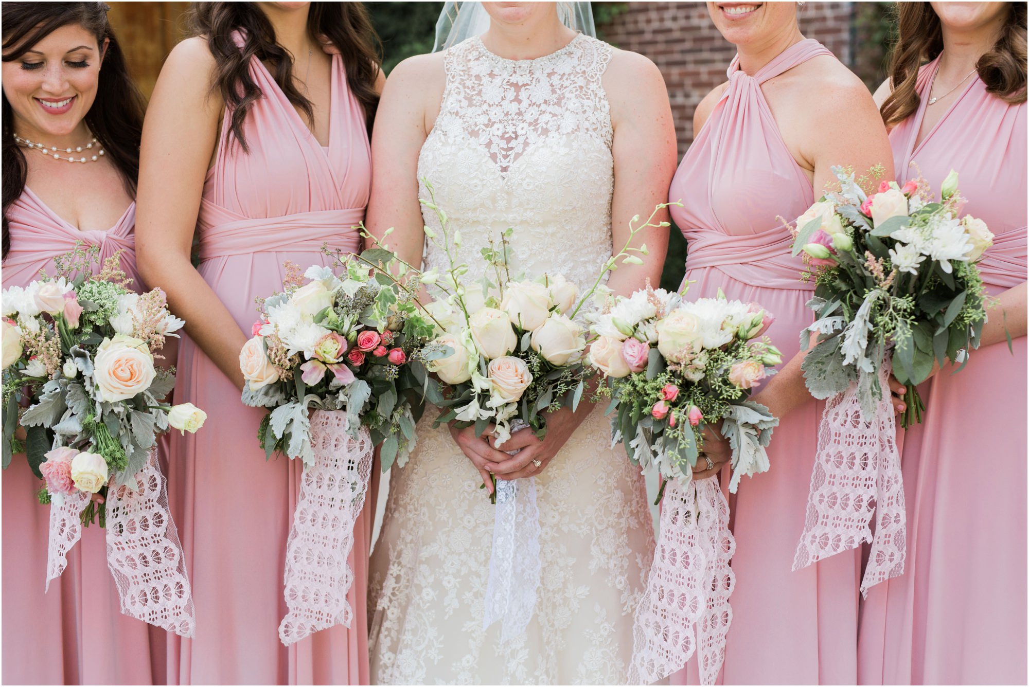 lace factory wedding preview blush wedding