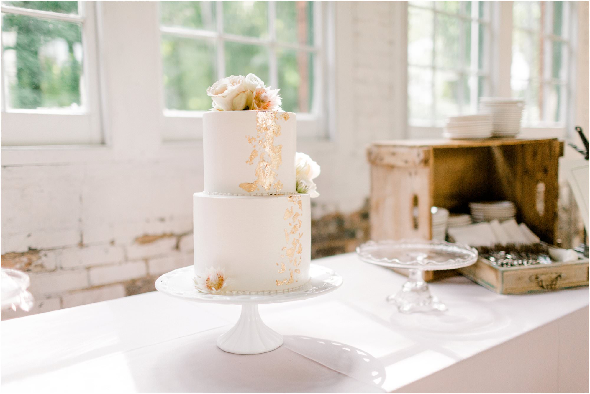 vintage summer lace factory wedding 
