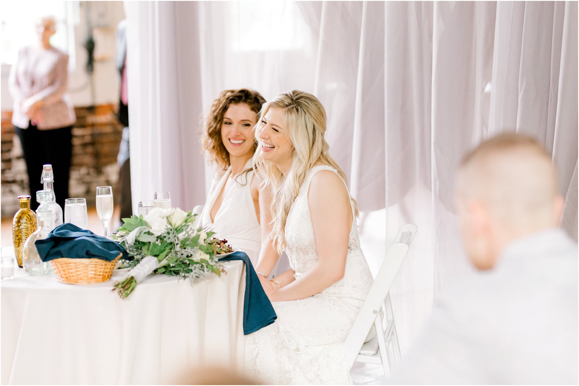 same sex neutral Lace Factory wedding