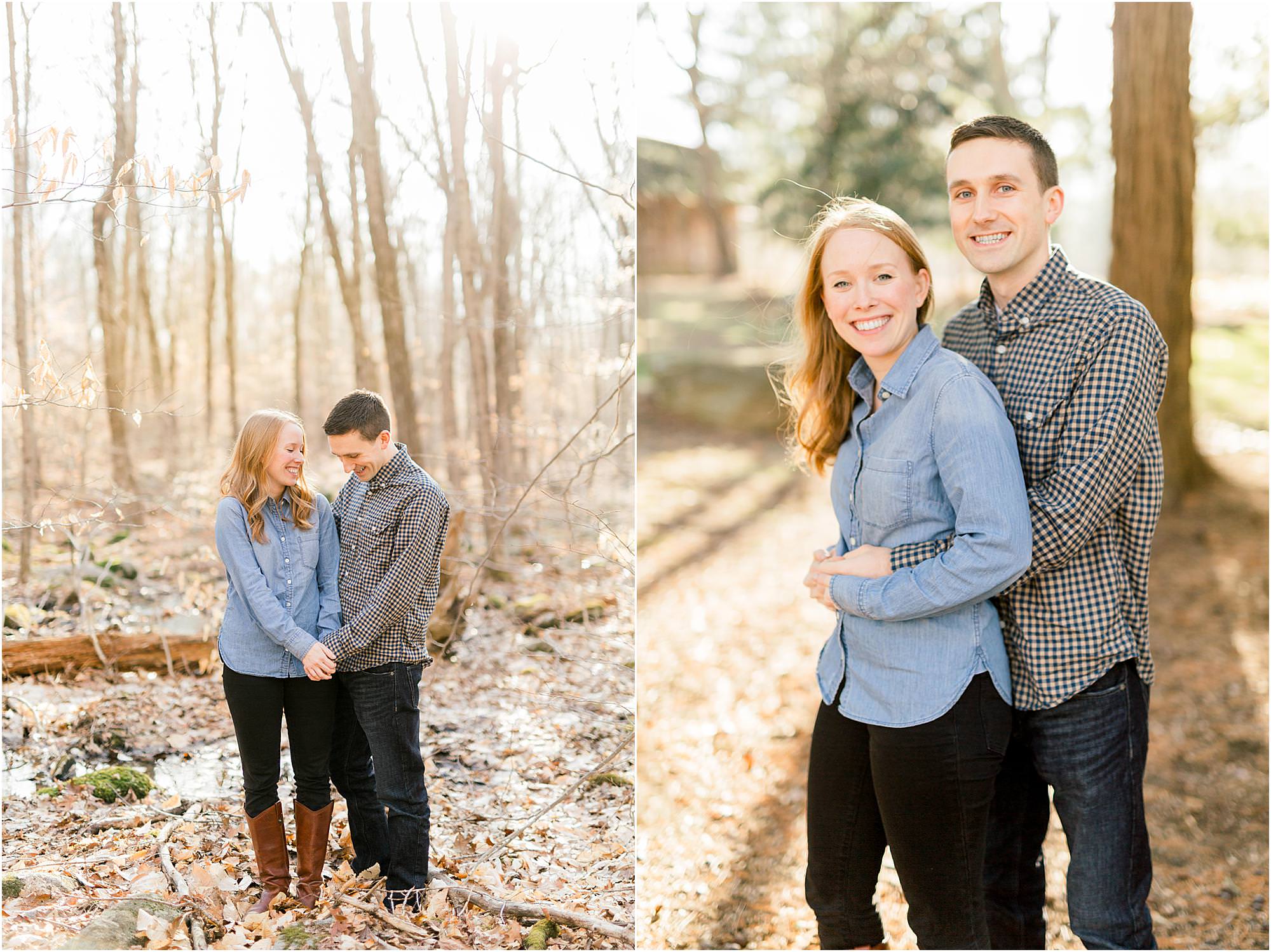 Rustic Chatfield Hollow Engagement by Long Island and Connecticut Wedding Photographers Daphne and Dean