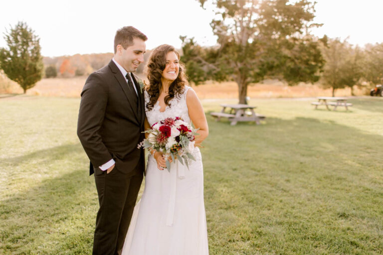 Sparkly Saltwater Farm Vineyard Wedding | Holly & Ryan